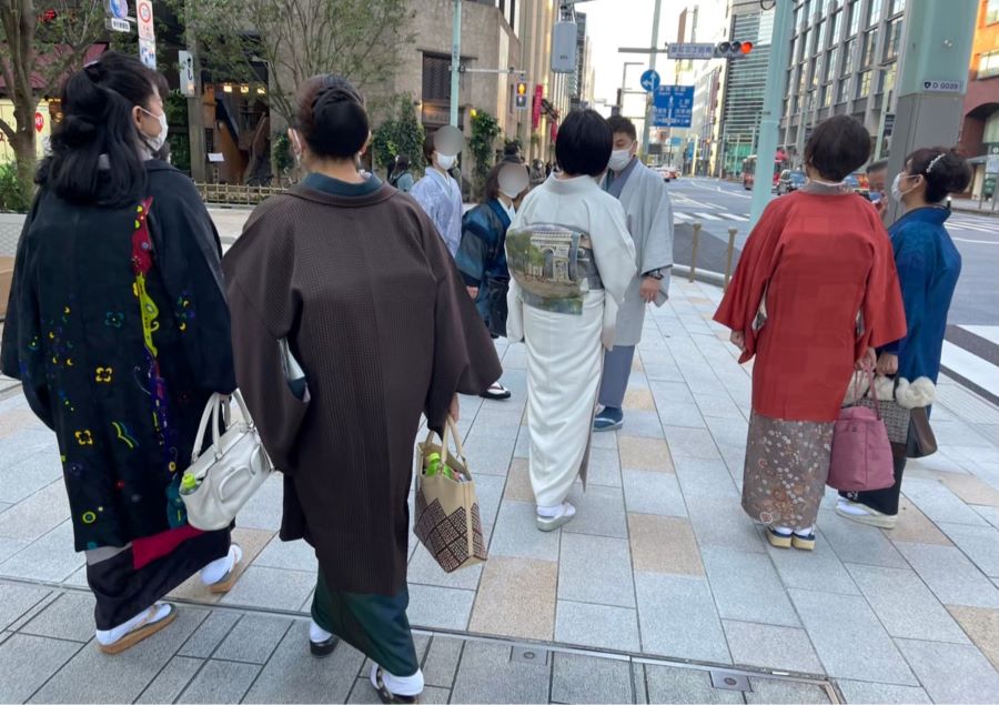 Going out in Kimono