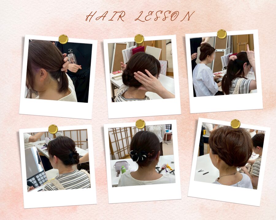 着方教室 ヘア講座の様子